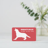 Hundewandern Grooming Hunde-Sitter Hundepflege Ges Visitenkarte (Stehend Vorderseite)