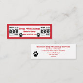 Hundewanderservice Mini Visitenkarte (Vorne/Hinten)