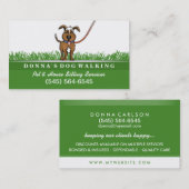 Hundewanderung und Sitzplätze - Visitenkarte (Vorne/Hinten)