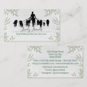 Hundewanderung und Tierpflege Visitenkarte (Vorne/Hinten)