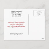 Hundewanderweg Feiertagspostkarte (Rückseite)