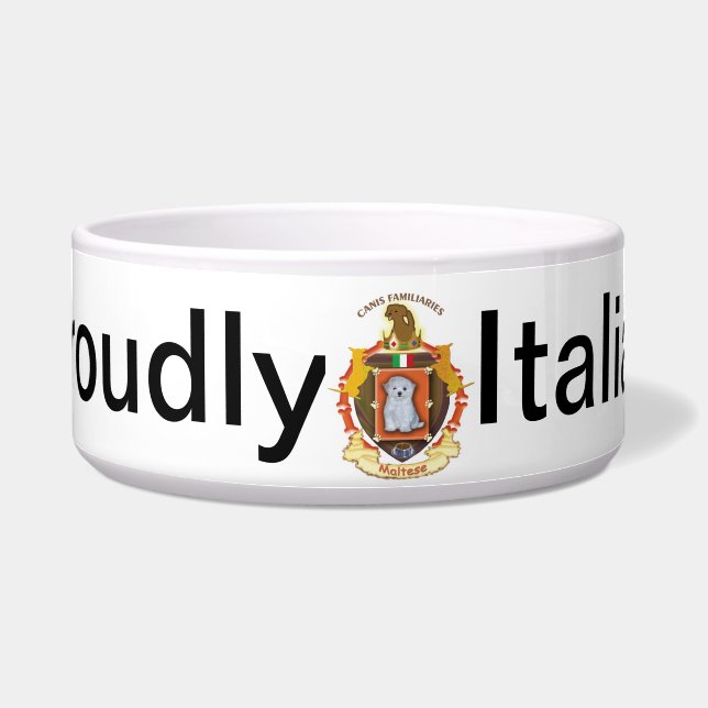Hundewappen die Schüssel - maltesisch (Vorderseite)