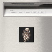 Hundewecker-Profi-Hundeausführer-Mütze Grafik Magnet (In Situ (Geschirrspüler))