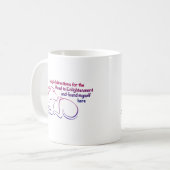 Hundeweg zur Erleuchtung Kaffeetasse (Vorderseite Links)