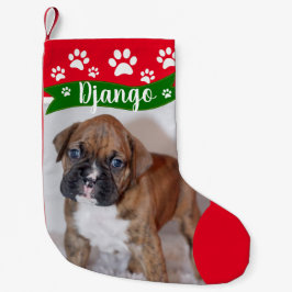 Hundeweihnachtsfeste Strümpfe - Personalisiertes F Kleiner Weihnachtsstrumpf
