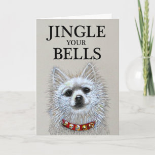 Hundeweihnachtskarte Feiertagskarte