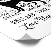 Hundeweisheit Regeln für die Leinwand von Haustier Poster (Ecke)