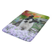 Hundewelpe Bostons Terrier Badematte (Schrägansicht)