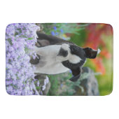 Hundewelpe Bostons Terrier Badematte (Vorderseite)