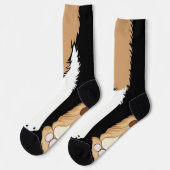 Hundewelpe Feet Vorderpfanne hinten Socken (Linkes Detail)