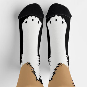 Hundewelpe Feet Vorderpfanne hinten Socken