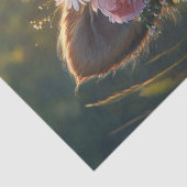 Hundewelpe in einer Blume Seidenpapier (Detail)