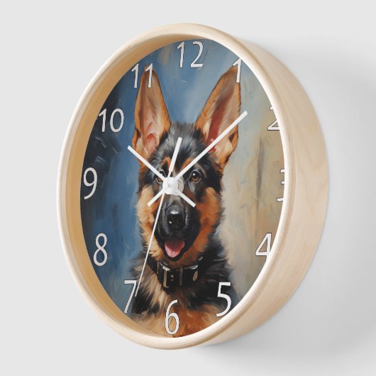 Hundewelpe Uhr (Winkel)
