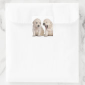 Hundewelpen (4 Wochen alt) Quadratischer Aufkleber (Tasche)