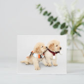 Hundewelpen Feiertagskarte (Stehend Vorderseite)