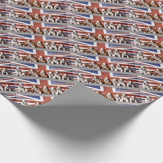 Hundewelpen Geschenkpapier (Ecke)