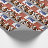 Hundewelpen Geschenkpapier (Ecke)