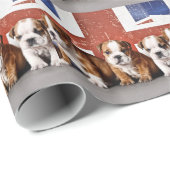 Hundewelpen Geschenkpapier (Rolleneckpunkt)