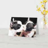 Hundewelpen Karte (Gelbe Blume)