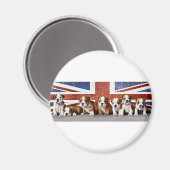 Hundewelpen Magnet (Vorderseite/Rückseite)