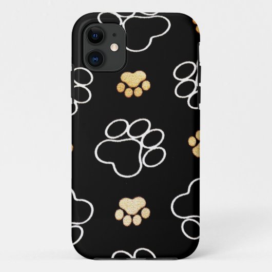 Hundewelpen-Tatze druckt Geschenke für Case-Mate iPhone Hülle (Rückseite)