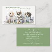 Hundewelpen Visitenkarte (Vorne/Hinten)