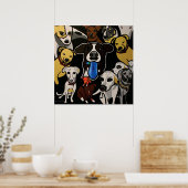 Hundeweltposter Poster (Küche)