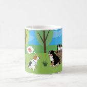 Hundewildes Party in der Natur Kaffeetasse (Mittel)