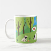 Hundewildes Party in der Natur Kaffeetasse (Links)