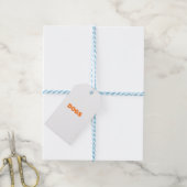 HUNDEWort in Gelb Geschenkanhänger (Mit Garn)