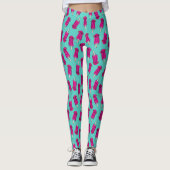 Hundewortspiel-Illustration Pupsicle Muster-| Leggings (Vorderseite)