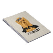 Hundeyorkshire-Terrier Yorkie Welpen-| Notizblock (Rechte Seite)