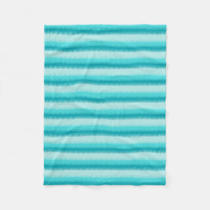 Hundezahn-Streifenaqua blau, grüne, aquamarine Fleecedecke