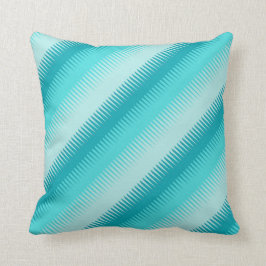 Hundezahn zeichnet aquamarines Aqua grün-blaues Kissen