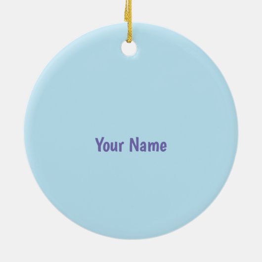 Hundezauberer Keramik Ornament (Hinten)