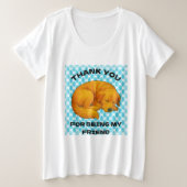 Hundeziffer Große Größe T-Shirt (Design vorne)