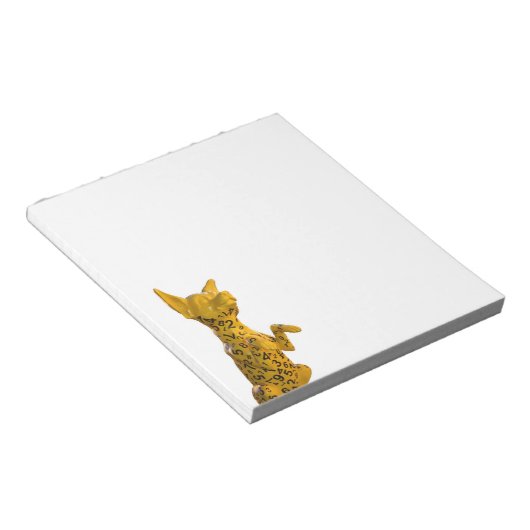 Hundeziffern Notizblock (angewinkelt)