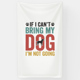 Hundezitat Vintage-Vektor Wenn ich meinen Hund nic Banner