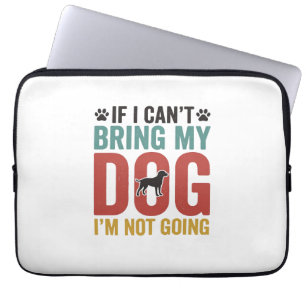 Hundezitat Vintage Vektor Wenn ich meinen Hund nic Laptopschutzhülle