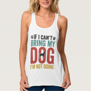 Hundezitat Vintage Vektor Wenn ich meinen Hund nic Tank Top