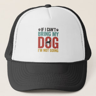 Hundezitat Vintage Vektor Wenn ich meinen Hund nic Truckerkappe
