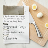 Hundezitate Lhasas Apso Küchentuch (Viertel Falte)