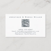 Hundezüchter QR-Code & Zwinger-Monogramm Visitenkarte (Rückseite)