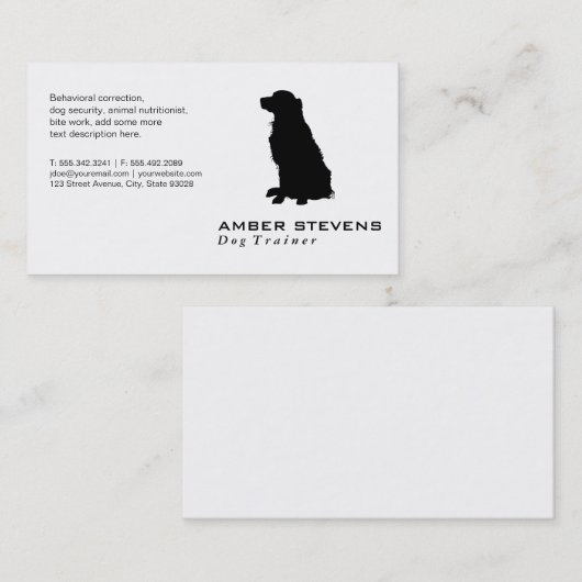Hundezüchter Visitenkarte (Vorne/Hinten)
