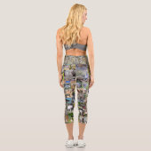 Hundfoto Collage, Capri Leggings (Rückseite)