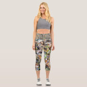 Hundfoto Collage, Capri Leggings (Vorderseite)