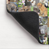 Hundfoto Collage, Mousepad (Ecke)