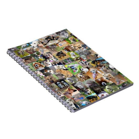Hundfoto Collage, Notizblock (Rechte Seite)