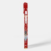 Hündin, ZENTAUR, Rotes Klimt-Muster Case-Mate iPhone Hülle (Rückseite / Links)