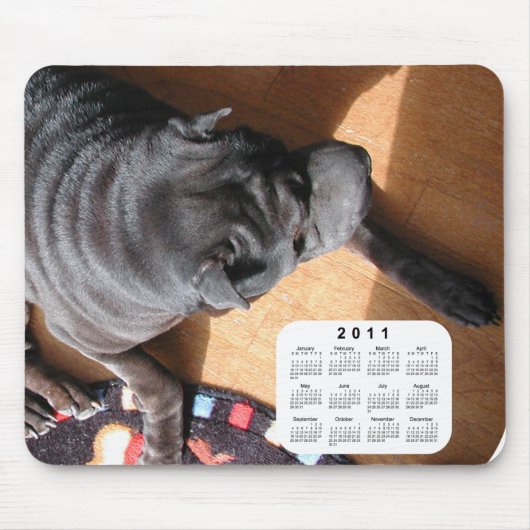 Hundkalender 2011 - Chinesischer Shar Pei Mousepad (Vorne)